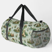 Gemütliche Kryptiden Nessie Loch Ness Monster Hobb Duffle Bag (Rechte Ecke)