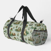 Gemütliche Kryptiden Nessie Loch Ness Monster Hobb Duffle Bag (Rechte Ecke)