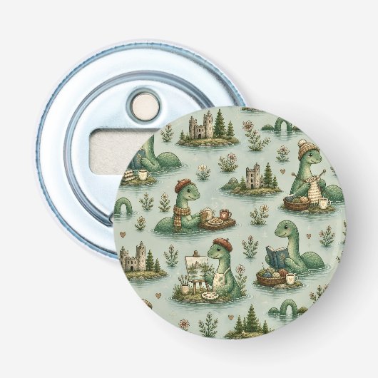 Gemütliche Kryptiden Nessie Loch Ness Monster Hobb Flaschenöffner (Vorderseite)