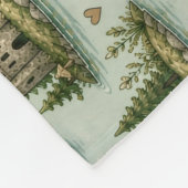 Gemütliche Kryptiden Nessie Loch Ness Monster Hobb Fleecedecke (Ecke)