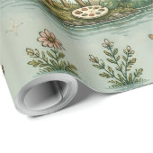 Gemütliche Kryptiden Nessie Loch Ness Monster Hobb Geschenkpapier (Rolleneckpunkt)