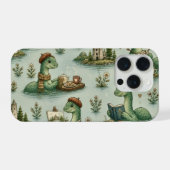 Gemütliche Kryptiden Nessie Loch Ness Monster Hobb iPhone Hülle (Rückseite (Horizontal))