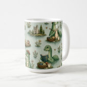 Gemütliche Kryptiden Nessie Loch Ness Monster Hobb Kaffeetasse (VorderseiteRechts)