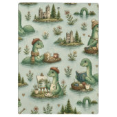 Gemütliche Kryptiden Nessie Loch Ness Monster Hobb Klemmbrett (Rückseite)