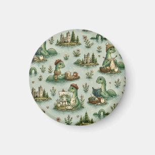 Gemütliche Kryptiden Nessie Loch Ness Monster Hobb Magnet