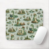 Gemütliche Kryptiden Nessie Loch Ness Monster Hobb Mousepad (Mit Mouse)