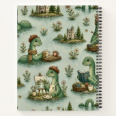 Gemütliche Kryptiden Nessie Loch Ness Monster Hobb Notizblock (Rückseite)