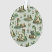 Gemütliche Kryptiden Nessie Loch Ness Monster Hobb Ornament (Vorderseite)