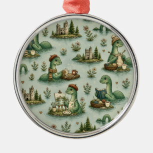 Gemütliche Kryptiden Nessie Loch Ness Monster Hobb Ornament Aus Metall