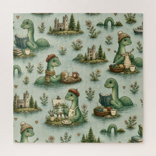 Gemütliche Kryptiden Nessie Loch Ness Monster Hobb Puzzle