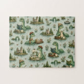 Gemütliche Kryptiden Nessie Loch Ness Monster Hobb Puzzle (Horizontal)