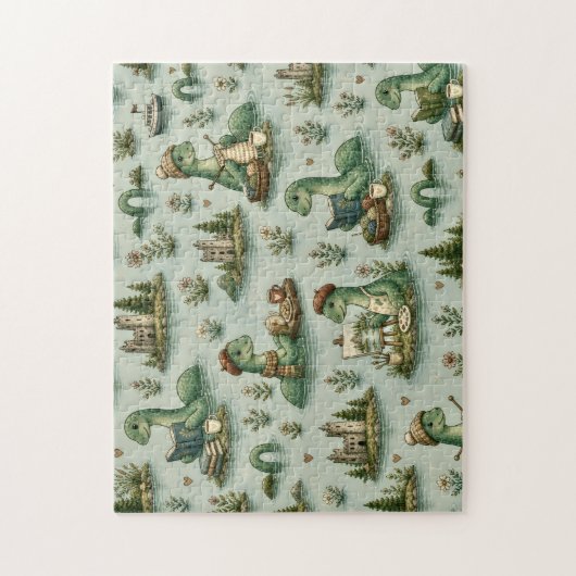 Gemütliche Kryptiden Nessie Loch Ness Monster Hobb Puzzle (Vertikal)