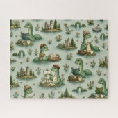 Gemütliche Kryptiden Nessie Loch Ness Monster Hobb Puzzle (Horizontal)