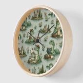 Gemütliche Kryptiden Nessie Loch Ness Monster Hobb Uhr (Winkel)