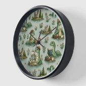 Gemütliche Kryptiden Nessie Loch Ness Monster Hobb Uhr (Winkel)