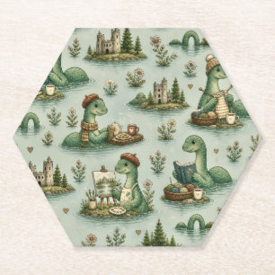 Gemütliche Kryptiden Nessie Loch Ness Monster Hobb Untersetzer