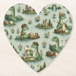 Gemütliche Kryptiden Nessie Loch Ness Monster Hobb Untersetzer
