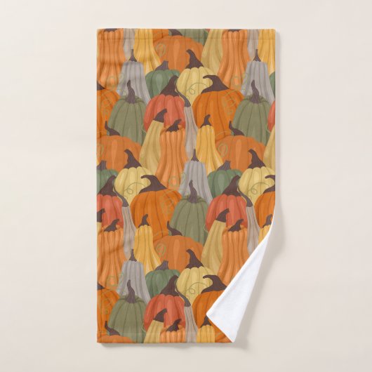 Gemütliche Kürbis Badhandtuch Set (Handtuch)