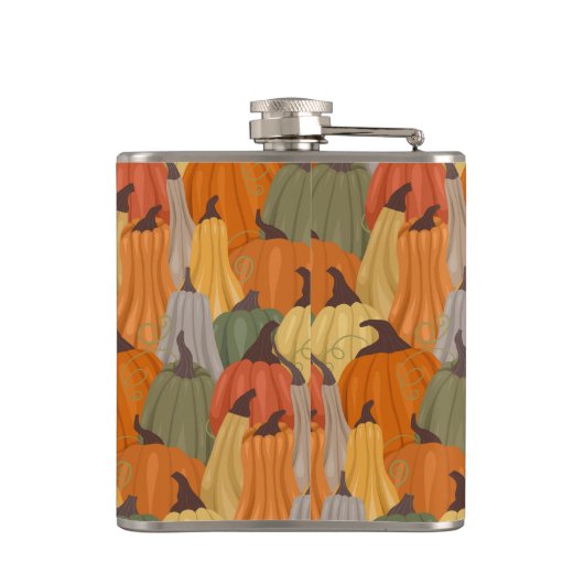 Gemütliche Kürbis Flachmann (Rückseite)