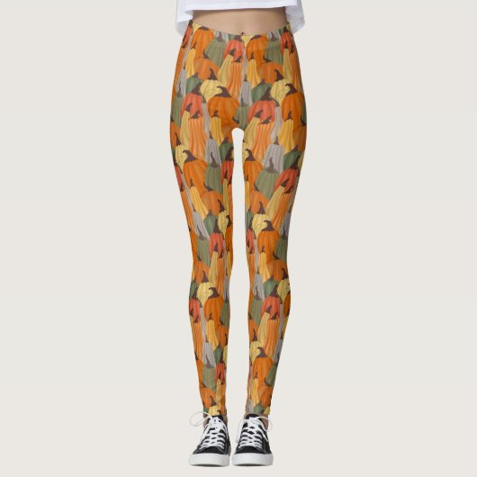 Gemütliche Kürbis Leggings (Vorderseite)