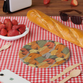 Gemütliche Kürbis Pappteller