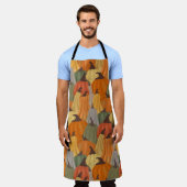 Gemütliche Kürbis Schürze (Getragen)