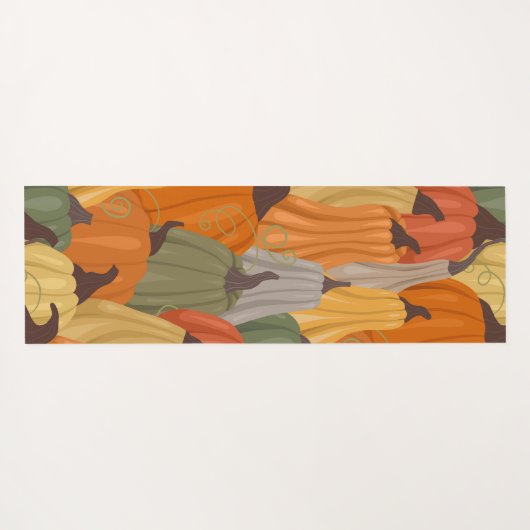 Gemütliche Kürbis Yogamatte (Rückseite (Horizontal))