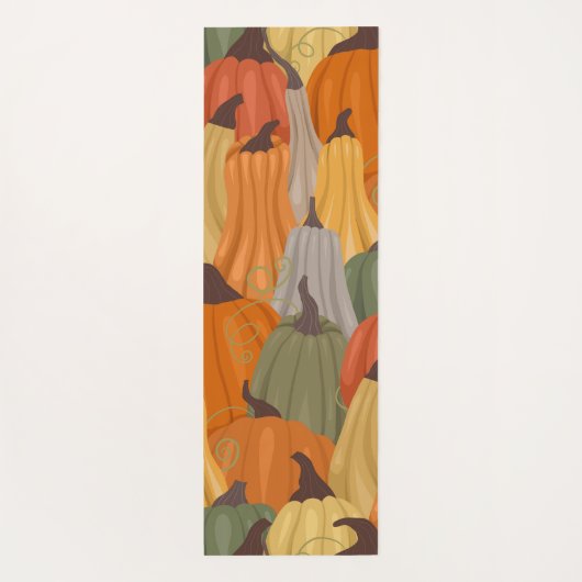 Gemütliche Kürbis Yogamatte (Rückseite)