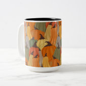 Gemütliche Kürbis Zweifarbige Tasse (Vorderseite Links)