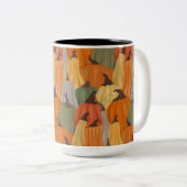 Gemütliche Kürbis Zweifarbige Tasse (VorderseiteRechts)
