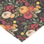 Gemütliche Kürbiskugel und floraler Tischläufer Fe (Ecke)