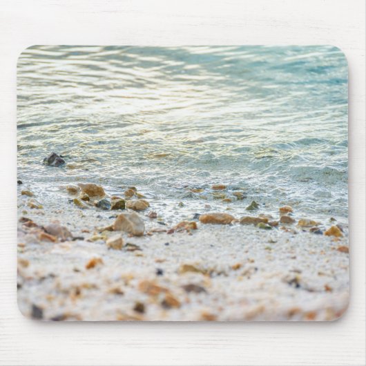 Gemütliche Küstenästhetik - sanfte Meereswelle Mousepad (Vorne)