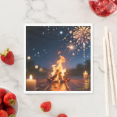 Gemütliche Lagerfeuer-Party-Servietten 🔥 Serviette (Beispiel)