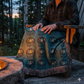 Gemütliche Lagerfeuernächte Rustikales Outdoor-Abe Decke