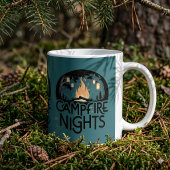 Gemütliche Lagerfeuernächte Rustikales Outdoor-Abe Kaffeetasse