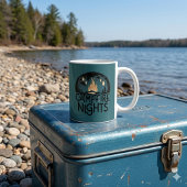 Gemütliche Lagerfeuernächte Rustikales Outdoor-Abe Kaffeetasse