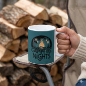 Gemütliche Lagerfeuernächte Rustikales Outdoor-Abe Kaffeetasse
