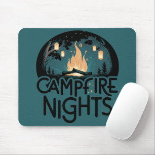 Gemütliche Lagerfeuernächte Rustikales Outdoor-Abe Mousepad