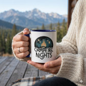 Gemütliche Lagerfeuernächte Rustikales Outdoor-Abe Tasse