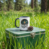 Gemütliche Lagerfeuernächte Rustikales Outdoor-Abe Tasse