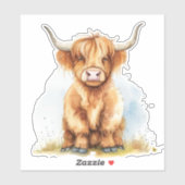 Gemütliche Landkühe Aufkleber (Blatt)