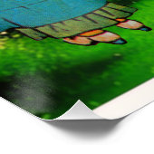 Gemütliche Landschaftsbauernhöfe, rustikal Poster (Ecke)