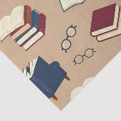 Gemütliche Leseecke Bücher Muster Seidenpapier (Ausschnitt)