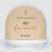 Gemütliche Leseecke Schneekugel (Rückseite)