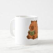 Gemütliche Lesekapybara-Laternen-Kaffeetasse Gesch Kaffeetasse (Vorderseite Links)