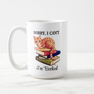 Gemütliche Lesekatze - Ich bin gebucht Kaffeetasse