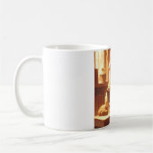 Gemütliche Lesekatze Kaffeetasse (Links)