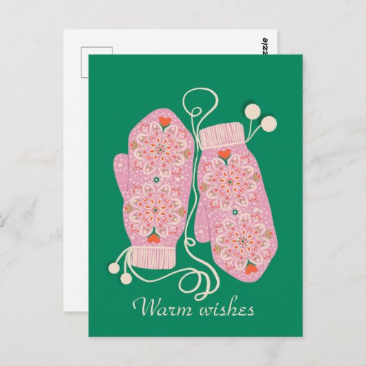 Gemütliche Mandalas Postkarte (Vorne/Hinten)