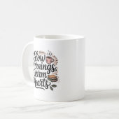 Gemütliche Minimalisten-Zitat-Tasse  Kaffeetasse (Vorderseite Links)