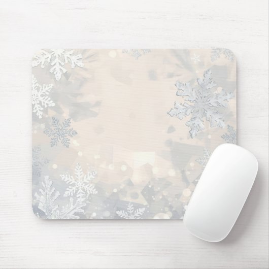 Gemütliche moderne Winterästhetik Mousepad (Mit Mouse)